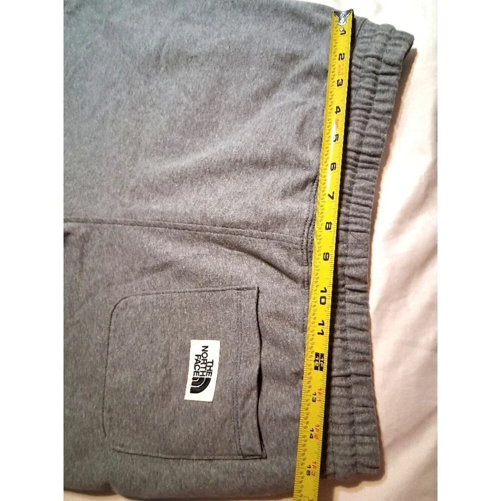 The North Face - Gray Men's Fleece Jogger Pants Drawstrings Pockets - Medium